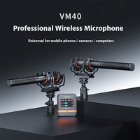 COMICA VM40 Microphone sans fil à condensateur XLR pour caméra en direct Design directionnel de style pistolet enregistrement interne