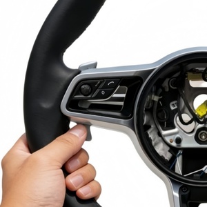Volant de course en cuir personnalisé en promotion pour Porsche Cayman Macan 911 970 986 991 991.1 992 993 <span class=keywords><strong>996</strong></span> 997 997.2 <span class=keywords><strong>Gt3</strong></span> 356 - Product Image 2