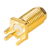 Conector de Antena RF SMA Hembra de 16.5mm para Montaje en Borde de PCB, Admite Longitud Personalizada