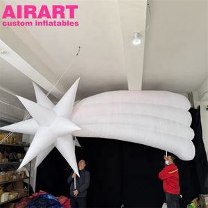 Mascota Inflable Personalizada para Desfiles, Marioneta Inflable de Estrella Blanca Grande - Product Image 1
