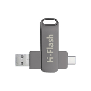 ไดรฟ์ USB มือถือสำหรับ <span class=keywords><strong>iPhone</strong></span> ขายส่งแฟลชไดรฟ์ USB โลหะแบบ dual-Function 16GB 32GB 64GB 128GB แฟลช USB โลหะหมุนได้256GB - Product Image 3