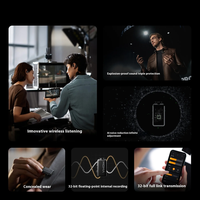 Microphone cravate cardioïde sans fil MOMA LARK MAX 2 avec connecteur XLR, 72 dB, 48 kHz, suppression du bruit par IA, en ABS, ajustement personnalisé pour une qualité sonore optimale