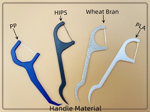 بيع على الانترنت النعناع بنكهة MOQ صغيرة قابلة للتحلل الحيوي حرير مادة PTFE منتقي الأسنان فحم الخيزران الخيط مشمع - Product Image 3