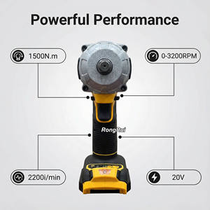 مفتاح ربط كهربائي عالي الكفاءة وآمن من ديو-إي، 1500 نانومتر، 20 فولت، للاستخدام المنزلي، بدون فرش، للهواة، مقبض مريح، مفتاح ربط صدمي 1/2 بوصة - Product Image 5