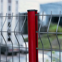 Clôture de jardin en treillis soudé 3D haute sécurité - Clôture en acier galvanisé durable et revêtement PVC à pliage en V pour villas