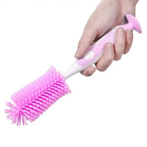 Cepillos de Limpieza para Botellas y Vasos de PP con Cepillo de Silicona para Bebés, Herramienta de Lavado de Alta Calidad, Flexible y Fácil de Usar, Libre de BPA - Product Image 2