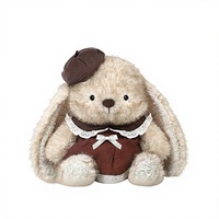 Peluche Lapin Noyer Doux et Moelleux, Rembourrage Coton PP, 31cm-50cm, Adorable Lapin Apaisant, Doux et Brossé, Cadeau pour Filles et Adolescentes