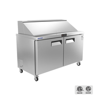 Vente chaude En Acier Inoxydable Salade Comptoir Table De Préparation Refroidisseur Cuisine Restaurant Salade Bar Table De Préparation