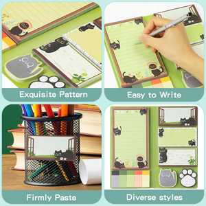 Animal Theme Combination Sticky Note High Viscosity Colorful <b>Memo</b> <b>Pad</b> Customizable LOGO Hot Sale Promotion for Office Work - Product Image 3