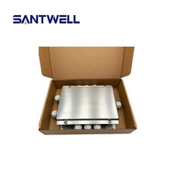 Boîtier de jonction Santwell JBG-8 en acier inoxydable 304 IP67 pour 6 cellules de pesage, boîtier de sommation de tension analogique pour pont-bascule, garantie 1 an
