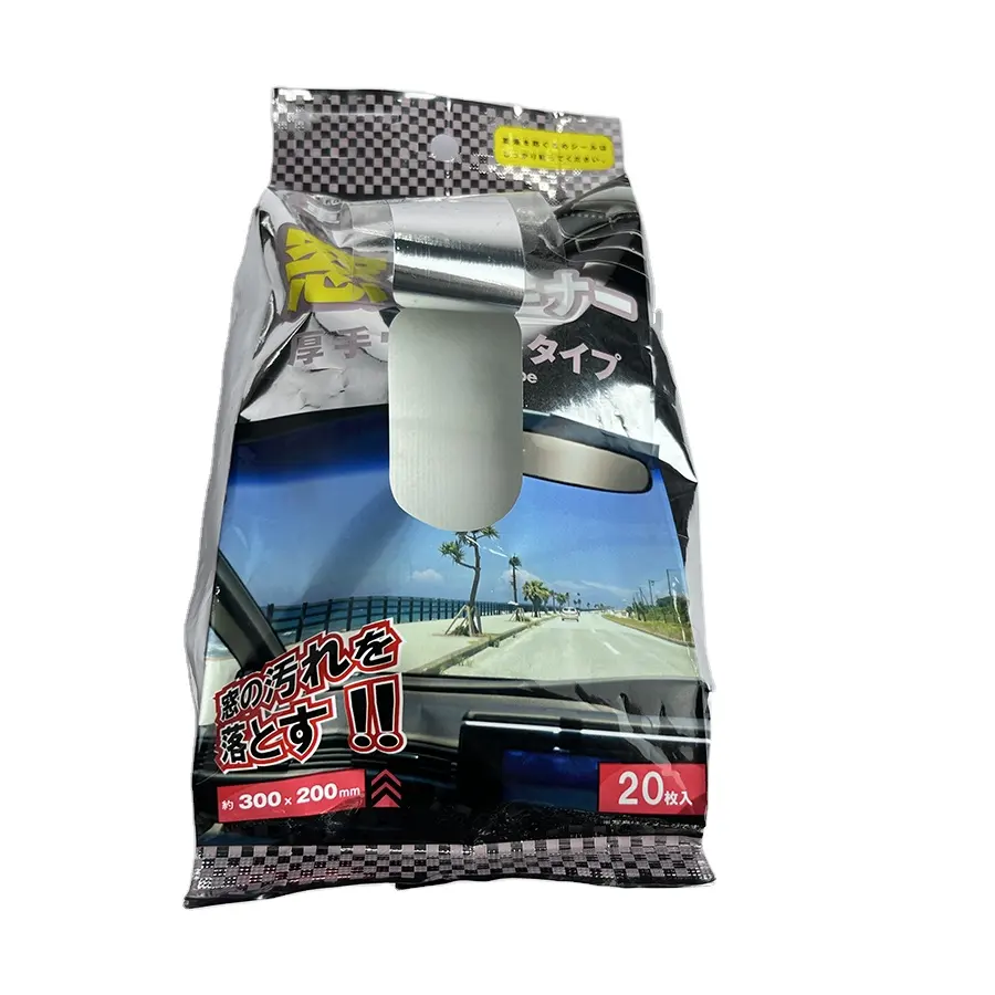 Car Interior Cleaning Wipes Anti-fog Rainproof Glass Window Wet Towel Leather Cleaner Effective Non-woven Tissue