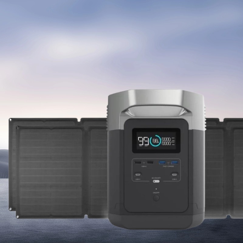 Ecoflow DELTA 2 солнечный генератор 1800 Вт lifepo4 цена электрическая зарядка 1024Wh портативная электростанция