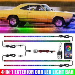 Bande lumineuse LED flexible RGB pour sous-voiture, éclairage d'ambiance sous le châssis avec télécommande via application, lampes décoratives néon pour voiture - Product Image 2