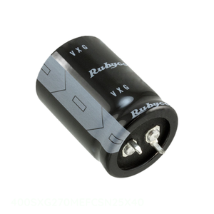Condensateur traversant à monture en surface (SMD) en aluminium 270 µF 20 % 400 V SNAP TH 270 µF 400SXG270MEFCSN25X40 - Product Image 1