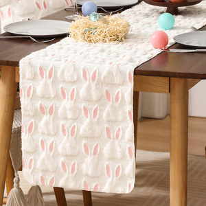 DAMAI Easter Holiday Supplies Table Decoration Rectangular Spring Bunny Durable Table Cover for Party Dinner Decor - Product Image 1