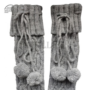 Calze da <span class=keywords><strong>donna</strong></span> a <span class=keywords><strong>stivale</strong></span> al ginocchio con stracotto in maglia sopra il ginocchio, calze calde Extra lunghe e spesse - Product Image 4