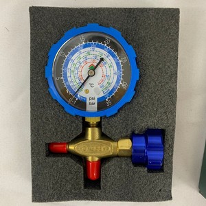 Manomètre analogique Hongsen HS-466 NAL à 1 voie pour la charge de réfrigérant de climatiseur R410A R22 R134a R404A - Product Image 5