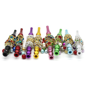 Embouts buccaux réutilisables en gros avec chaîne en acier inoxydable, embouts en silicone et résine pour chicha - Product Image 5