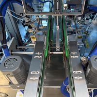 Machine d'emballage automatique à grande vitesse entièrement servo-assistée avec pulvérisateur de colle pour ligne de production alimentaire