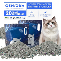 Pasir Kucing Sodium Clay Anti Debu, Daya Gumpal Kuat, Mudah Dibersihkan, Aroma Lavender Premium, Bentonit, dari Supplier OEM