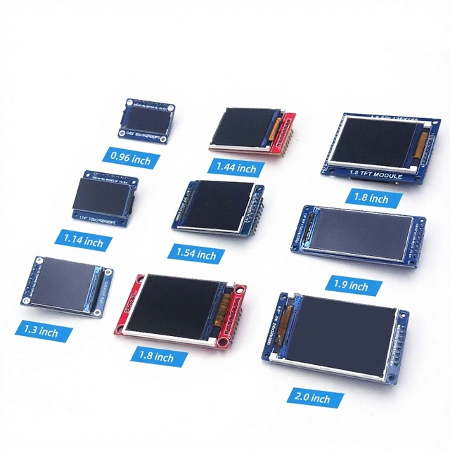 LXC ILI9341 ILI9488 3.5/3.2/2.8/4/2.4/2.2/2/1.9/1.8/1.3 Inch TFT IPS LCD Display SPI Touch Screen Module 320x240 Resolution