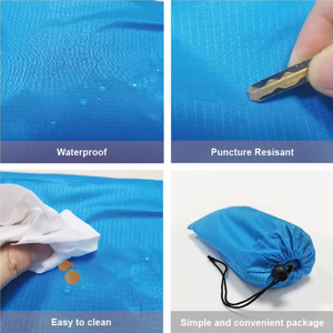 Summer One Bedroom Pop-Up Padded <strong>Beach</strong> Mat with Spring Wire Frame Polyester Outdoor Tent - Product Image 5
