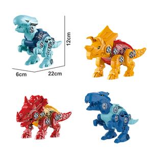 134 pièces de jouets de transport de dinosaures à démonter, camion porte-conteneurs, camion à plateau à roues libres, sur le thème des animaux - Product Image 5