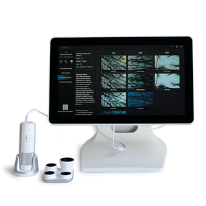 Analizador de Cuero Cabelludo con Microscopio Multilingüe e Informes de Inteligencia Artificial para Diagnóstico de Folículos Capilares para Salón - Product Image 1