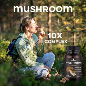 Aeglewell OEM Mantar Ekstresi Kapsülleri Aslan Yelesi <span class=keywords><strong>Reishi</strong></span> Kompleksi 10x Organik Takviye Mantar Kapsülleri - Product Image 3