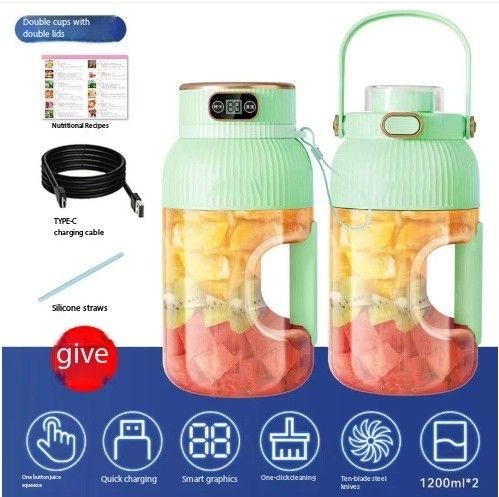 Vert-Double tasse + double couvercle