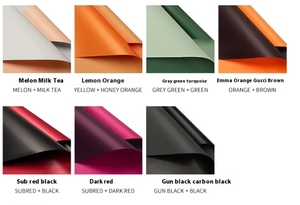 Matte Gradient Không Thấm Nước Hàn Quốc Phong Cách Bó Hoa Giấy Gói Ribbon <span class=keywords><strong>Set</strong></span> Lớp Phủ UV In Cho Hoa Hồng Hoa Tulip Bó Hoa Sinh Nhật - Product Image 6