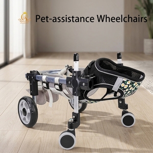 <span class=keywords><strong>Chariot</strong></span> pliable <span class=keywords><strong>pour</strong></span> animaux de compagnie EUR VET à 2 roues, respectueux de l'environnement, <span class=keywords><strong>pour</strong></span> chiens handicapés aux pattes arrière - Support réglable, capacité de 20 kg - Product Image 1