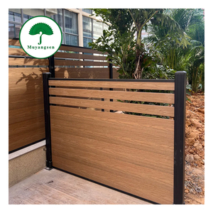 Clôture de piscine en composite bois-plastique gaufré, résistante aux intempéries, de 1,2 m de haut, style jardin américain, pour villa, <span class=keywords><strong>prix</strong></span> de gros - Product Image 1
