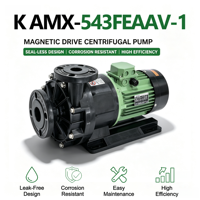 Bomba de Agua Industrial K AMX-543FEAAV-1 de 2.2 kW, Bomba Centrífuga Química Magnética Eléctrica de Alta Presión, 500 L/min, OEM, 220/380V