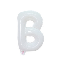 Vente en gros 16 pouces mince corps blanc A-Z lettre ballon en papier d'aluminium décoration fête corps mince lettre ballon