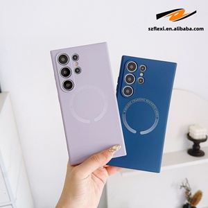 Custodia in Silicone liquido opaco con ricarica Wireless per <span class=keywords><strong>Samsung</strong></span> <span class=keywords><strong>Galaxy</strong></span> S25 S24 S22 <span class=keywords><strong>S21</strong></span> S23 Cover protettiva magnetica morbida per telefono - Product Image 4