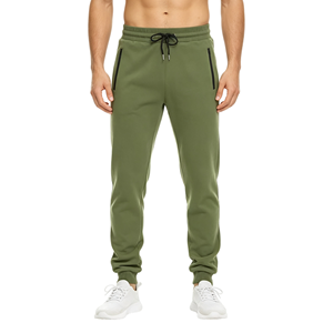 <span class=keywords><strong>Pantalon</strong></span> de <span class=keywords><strong>jogging</strong></span> en molleton pour homme avec logo personnalisé, coupe ajustée, pour le sport et les activités de plein air, en polyester et coton - Product Image 4