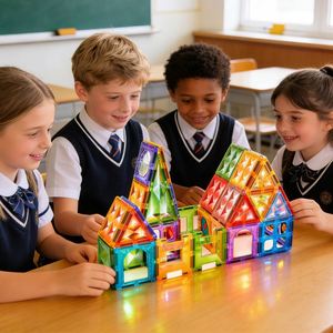 72 Piezas de Bloques Magnéticos 3D, Juguetes Educativos Montessori Coloridos para Niños - Product Image 1