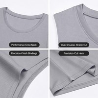Canotta Sportiva Traspirante ad Asciugatura Rapida per Palestra e Corsa, Servizio OEM ODM, Canotta Premium Personalizzata con Logo Stampato, Canotta Senza Maniche da Uomo