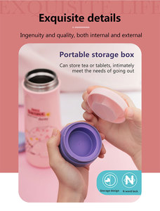 Bouteille d'eau thermique UZSPACE 12oz pour femmes enceintes, 8-12h, avec boîte de rangement - Product Image 6