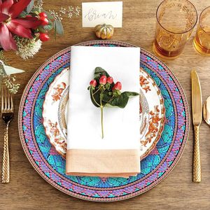 Acrylic Four-piece Set Creative <strong>Mandala</strong> Restaurant Plate Handmade Decorative Painting DIY <strong>Dot</strong> Diamond Painting Placemat - Product Image 5