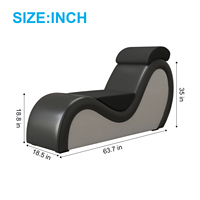 Canapé multifonctionnel pour couple, chaise de yoga de forme spéciale avec appui-tête et coussin lombaire, chaise de positionnement pour l'amour, canapé d'amour