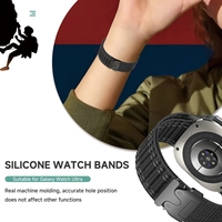 FORWELLENY Nylon Loop Verstellbares Armband Armband Sport armband für Samsung Galaxy Watch 7 Ultra 47mm