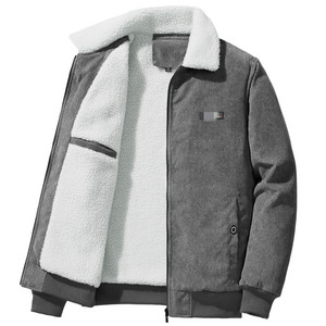 Veste Homme 2024 Nouvelle <span class=keywords><strong>en</strong></span> <span class=keywords><strong>Velours</strong></span> <span class=keywords><strong>Côtelé</strong></span> <span class=keywords><strong>Manteau</strong></span> pour Hommes Doublé Polaire Épais Mode Col Montant <span class=keywords><strong>en</strong></span> Polaire d'Agneau Veste Décontractée Homme Tendance - Product Image 1
