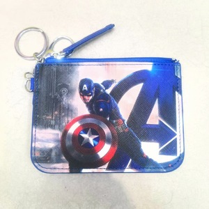 Porte-cartes, porte-clés et porte-monnaie en polyuréthane style dessin animé Spider-Man, Captain America, Batman, Superman - Product Image 6