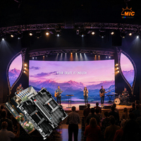 Écran LED flexible de location P2.97 P3.91 P4.81, affichage de scène incurvé pour la scène de culte de l'église, sanctuarium, mur vidéo LED de marque
