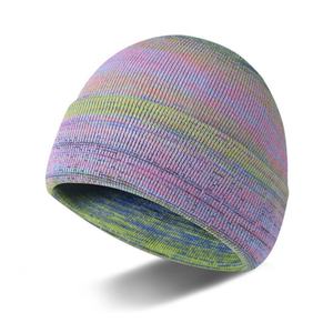 Gorro de punto 100% algodón puro estilo coreano transfronterizo, gorro de lana versátil para otoño e invierno, gorros cálidos para el frío, tendencia para hombres y mujeres - Product Image 1