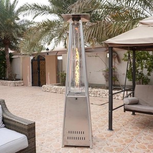 <span class=keywords><strong>Estufa</strong></span> de <span class=keywords><strong>Gas</strong></span> de Acero Inoxidable Tipo Torre OEM, Calentador de Patio con Tubo de Vidrio Piramidal para Exteriores, Funciona con Propano - Product Image 5