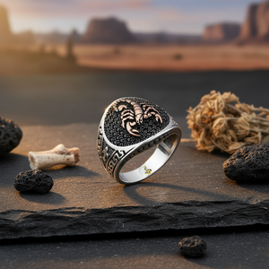 925K Sterling Silver Scorpion <b>Men</b> <b>Ring</b> - Product Image 3