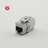 RJ45 Cat6a Cat7 Cat8 Toolless Zinc Alloy Keystone Jack